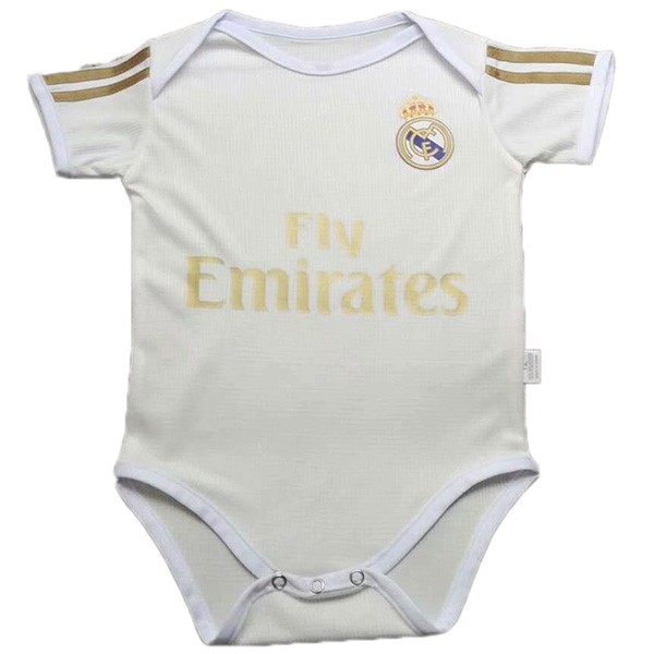 Camiseta Real Madrid Replica Primera Ropa Onesies Niño 2019/20 Blanco